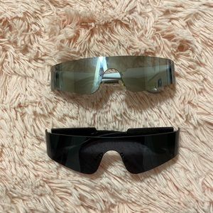gray&black y2k sunglasses